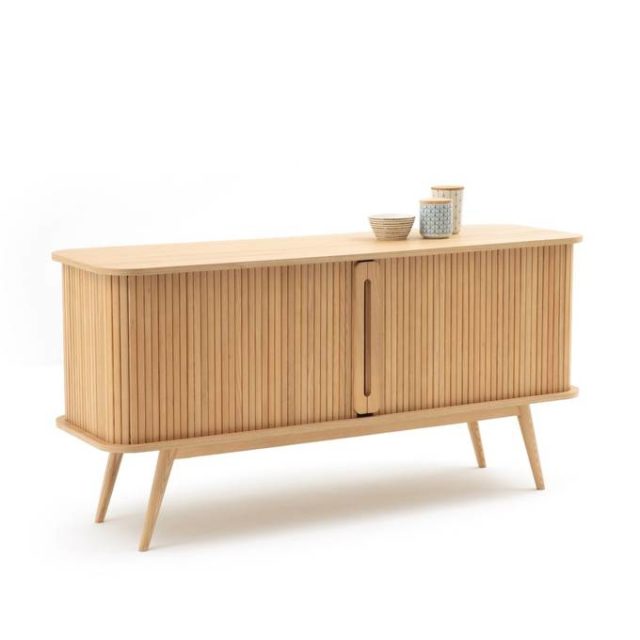 meuble slow deco salon buffet long porte coulissante