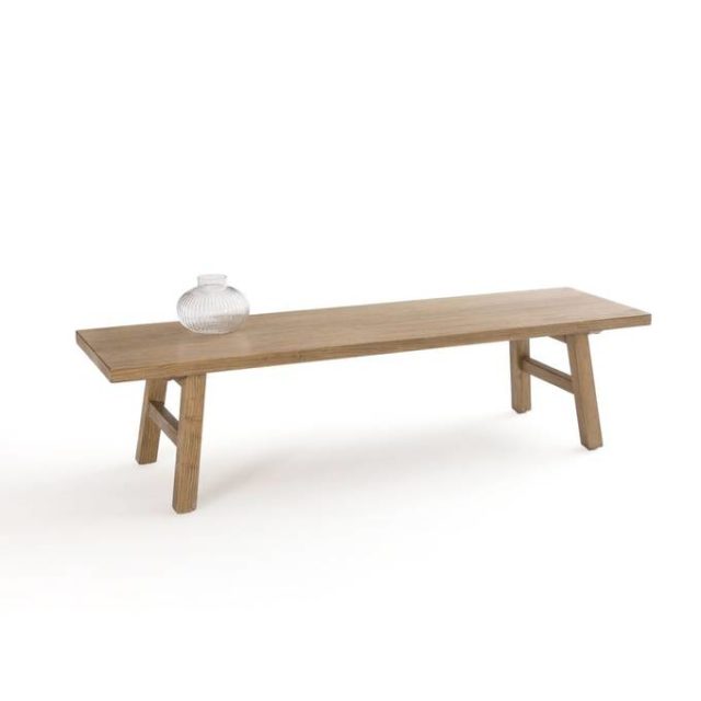 meuble slow deco salon table basse longue bois authentique
