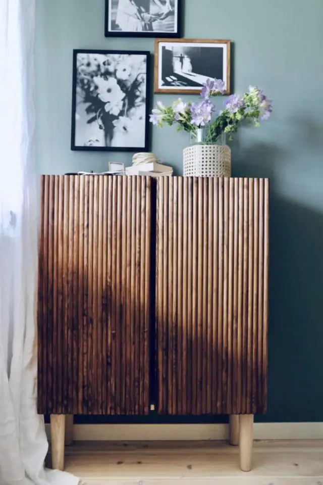 exemple ikea hack meuble bas Ivar style moderne DIY