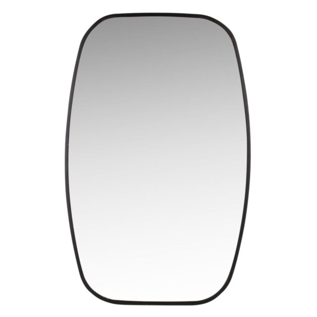 salle de bain masculine accessoire deco miroir oval rétro noir