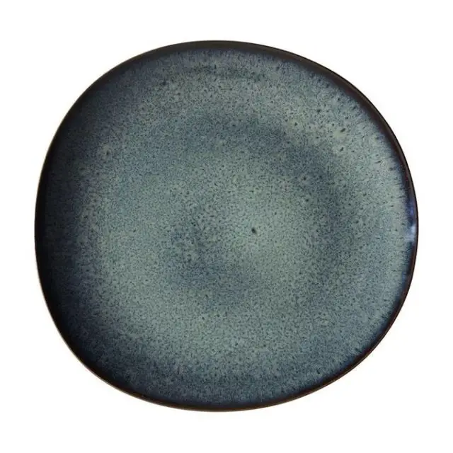 cuisine masculine accessoire deco design moderne gris noir bleuAssiette plate Lave gris