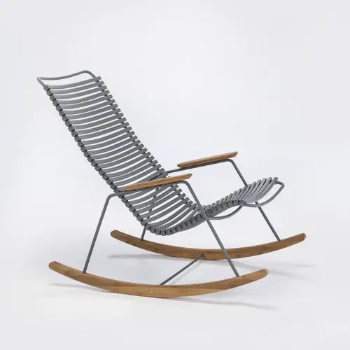 deco meuble design minimal Rocking chair Click gris foncé