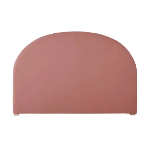 meuble deco couleur chambre enfant Housse de tête de lit 140 en gaze de coton bio rose framboise