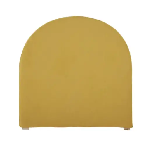 meuble deco couleur chambre enfant Housse de tête de lit 90 en gaze de coton bio jaune moutarde