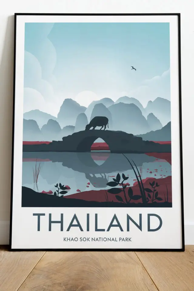 Ou trouver affiche voyage Thailande affiche paysage Thaïlande