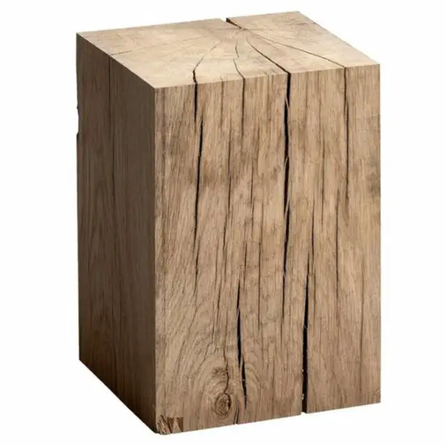 style nature tendance deco idee Bout de canapé chêne bois brut
