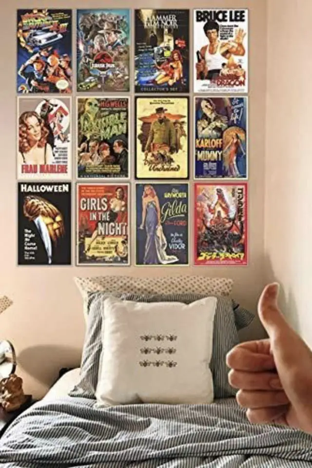 mur couvert de posters exemple album avenger bédé magazine BD Marvel