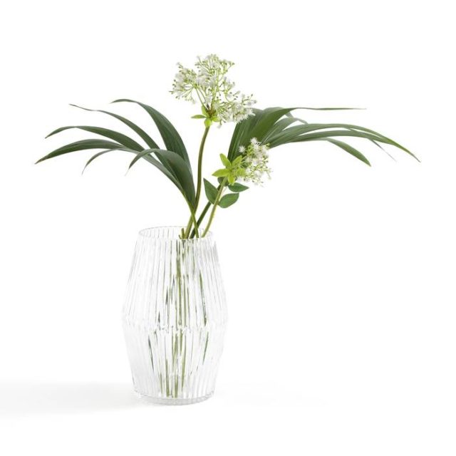 deco nature buffet vase transparent élégant simple
