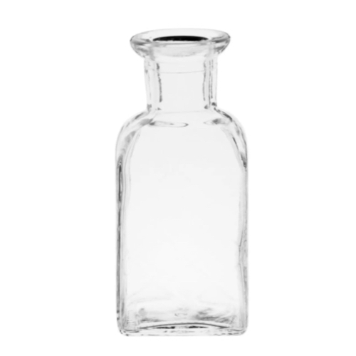 vase cache pot deco buffet nature Vase en verre transparent H9 - Lot de 2 style bouteille apothicaire 