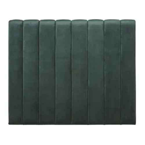 decoration couleur vert moderne Tête de lit matelassée 160 en velours vert