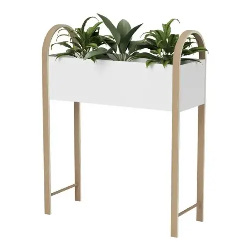 decoration plante petit meuble Porte-plantes étagère contemporaine bois métal