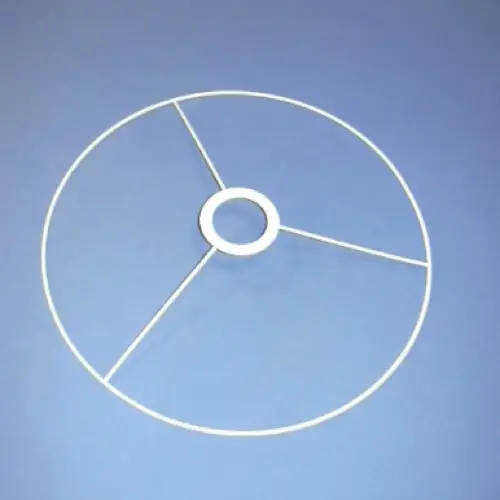 diy recup deco materiel Cercle bagué blanc de diamètre 30cm créer luminaire