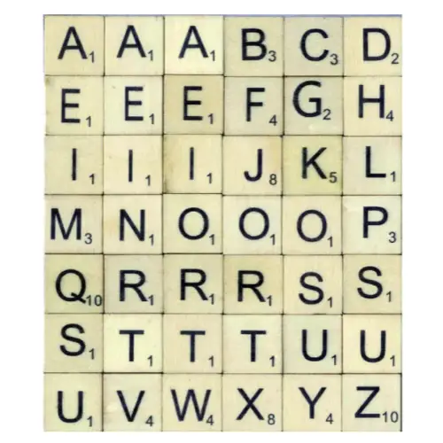 materiel diy deco pas cher Lettres en bois Scrabble 2x2cm
