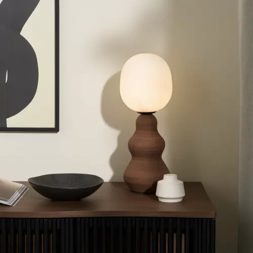 ou trouver deco entree tendance Lampe de table, terracotta design organique