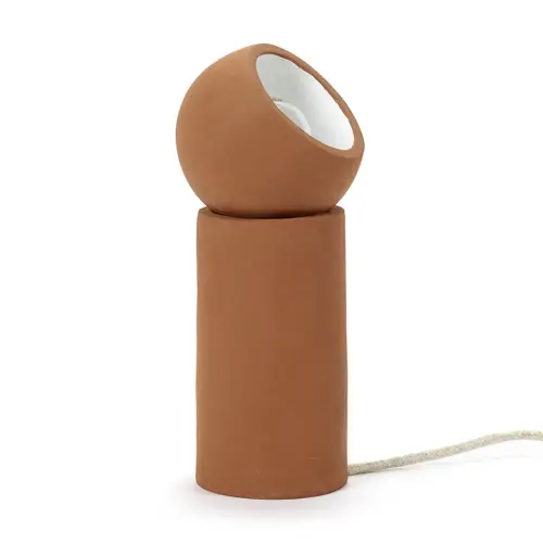 ou trouver luminaire minimalisme design Lampe à poser Terra S couleur terracotta