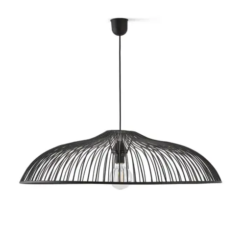 ou trouver luminaire style minimaliste Suspension en métal filaire Ø80 cm salle à manger cuisine dessus table