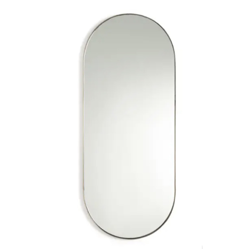 ou trouver miroir ovale Miroir métal laiton vieilli H80 cm moderne et tendance