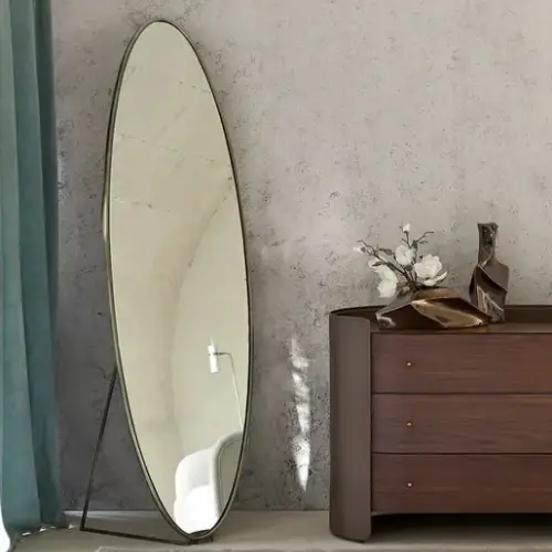 ou trouver miroir ovale Miroir psyché ovale en métal H169,5cm chambre à coucher