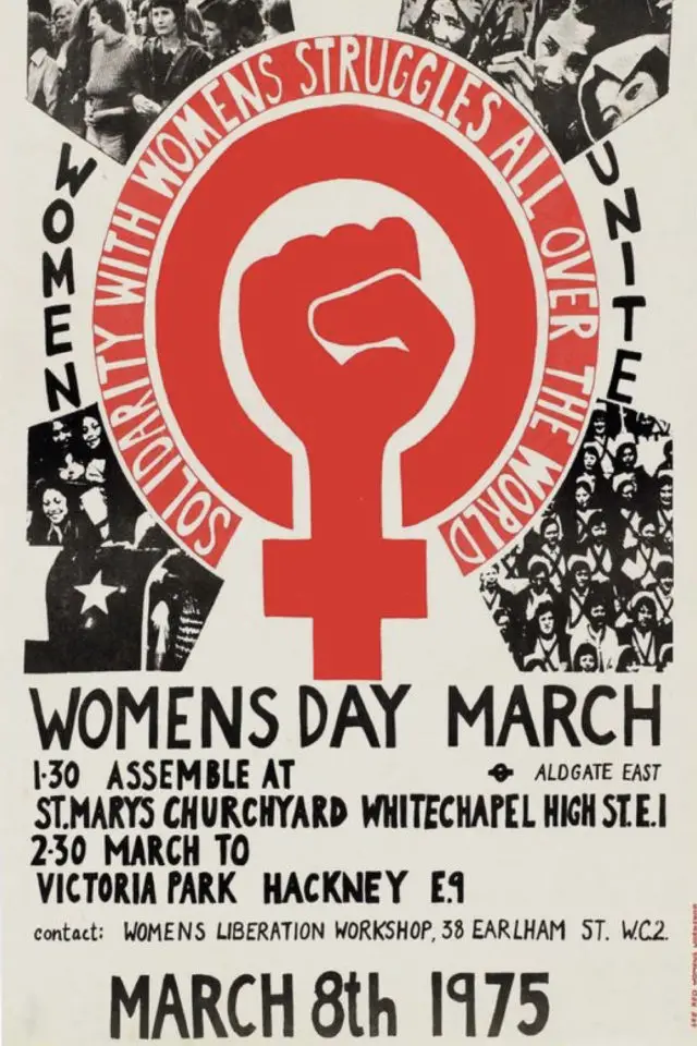 attitude slow politique elections affiche USA droits des femmes 8 mars 1975
