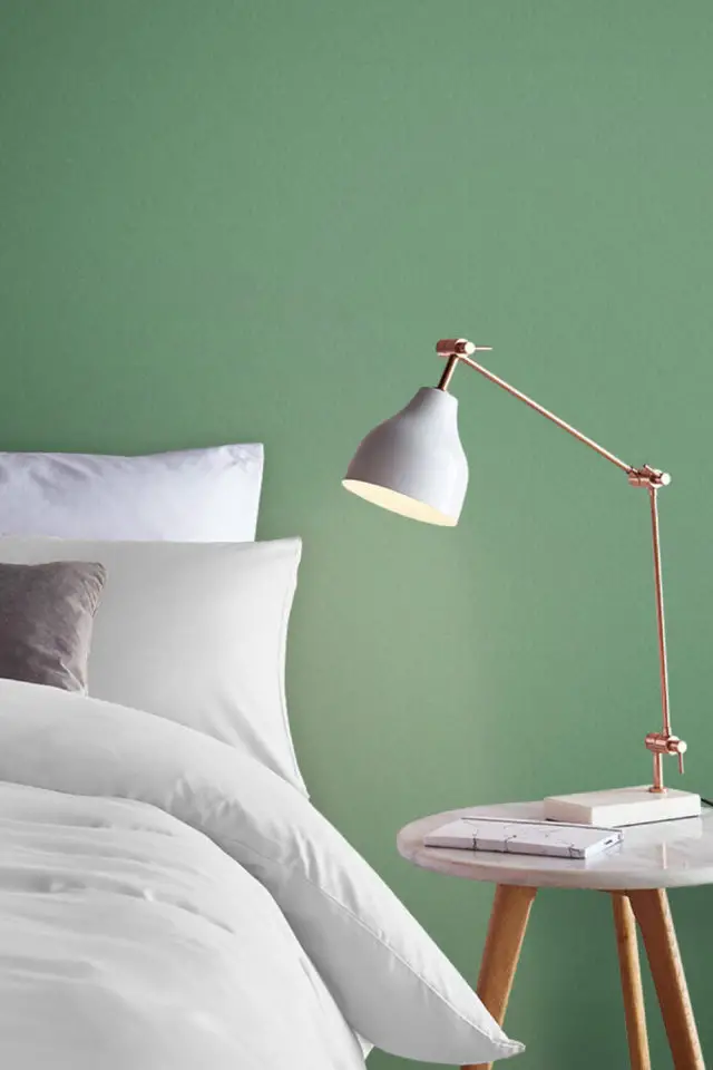 couleur peinture vert tendance 2022 moderne chambre à coucher