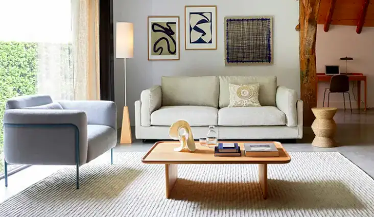 nouvelle collection ampm elegante salon séjour chic matériaux durable
