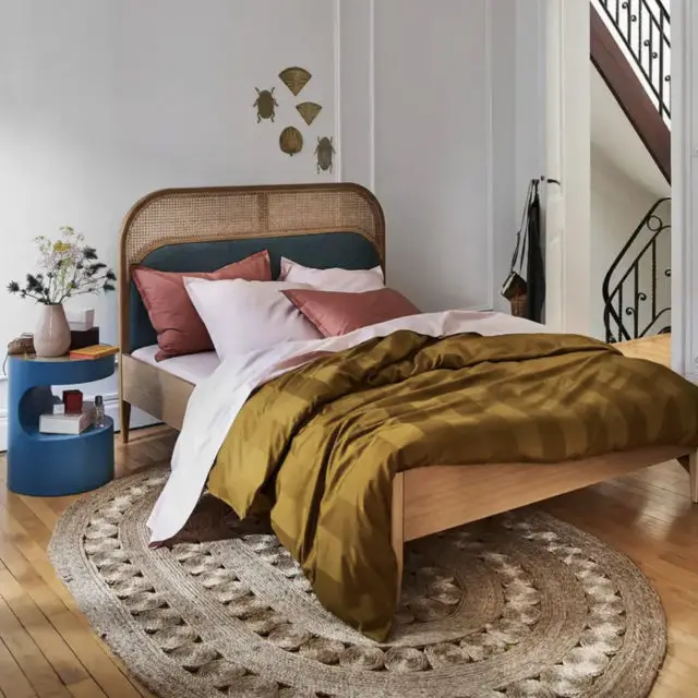 deco meuble petit prix la redoute chambre à coucher lot tête de lit en cannage tendance