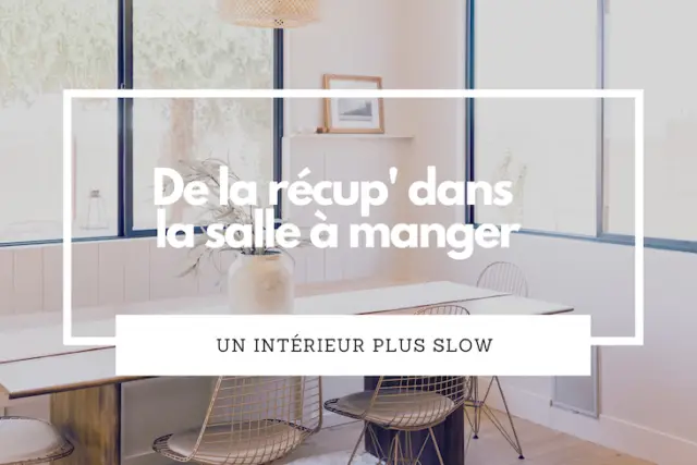 deco recyclage recup salle a manger idée bricolage DIY petit budget