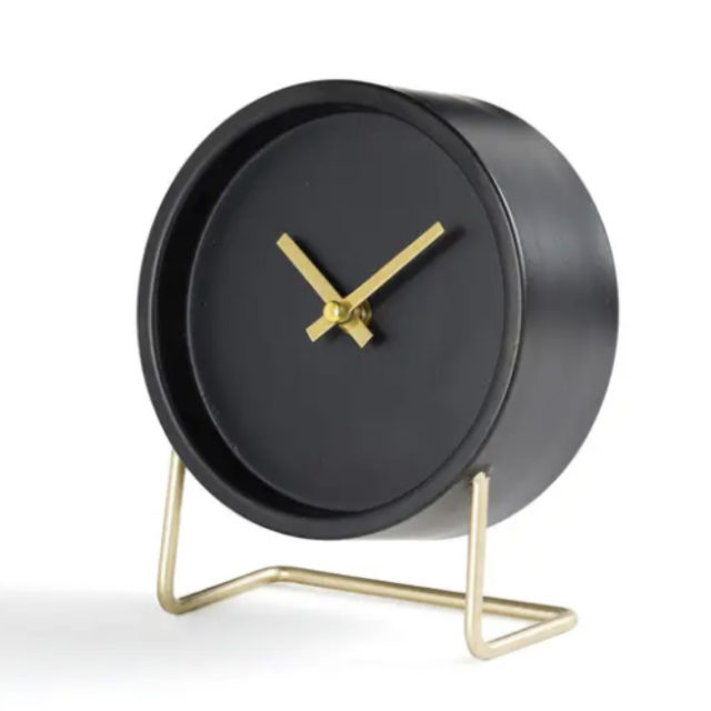 decoration-ronde-petit-prix-Horloge à poser en métal
