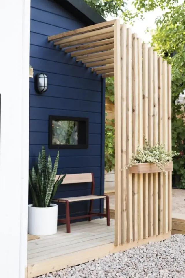 exemple utilisation bois exterieur claustra design terrasse