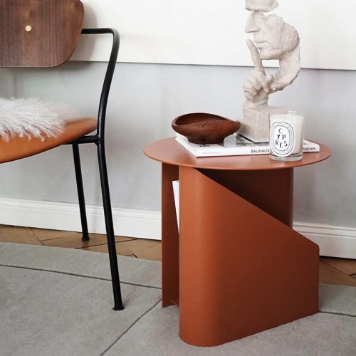 ou trouver bout de canape design moderne Table d'appoint Sentrum orange