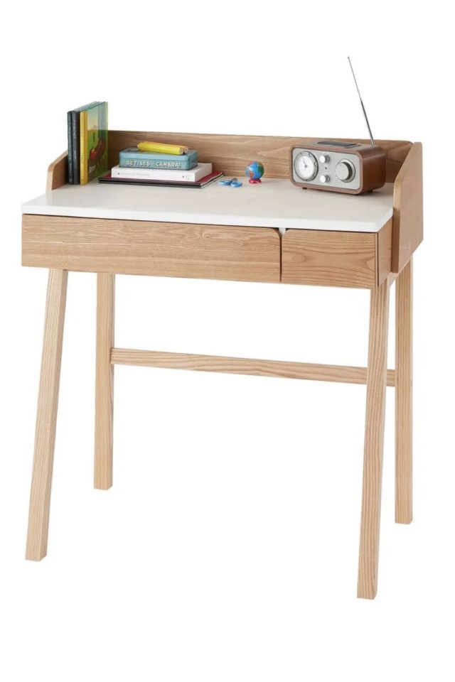 chambre enfant bureau adapte Bureau primaire Vintage avec tiroir gain de place