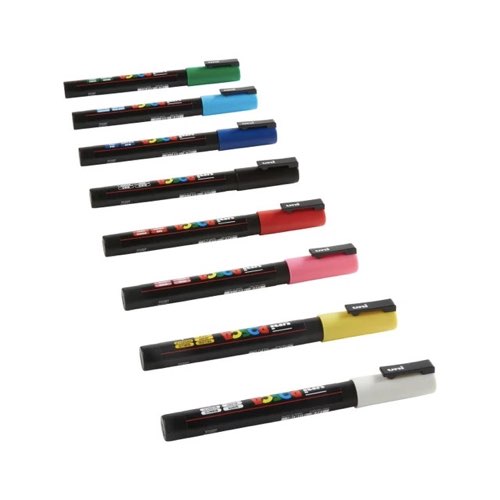 Set 8 marqueurs posca couleursfourniture bullet journal minimaliste 