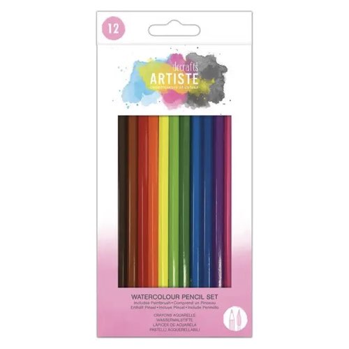 fournitures bullet journal 12 crayons de couleur aquarellables