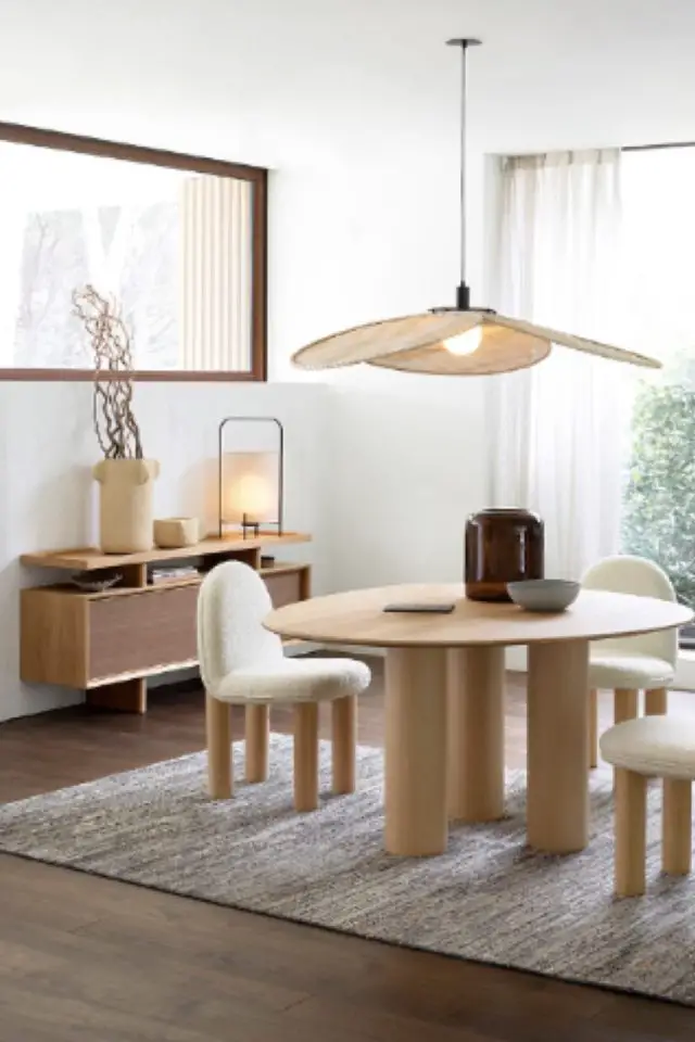 nouvelle collection deco mobilier ampm salle à manger bois moderne nature