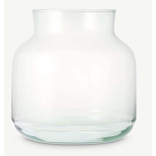 objets decoratifs design pour vitrine Vase, verre recyclé clair