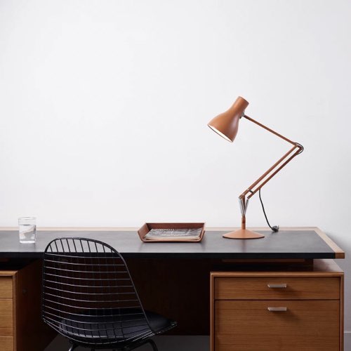 ou trouver luminaire design tendance Lampe de bureau Type 75 Margaret Howell Sienna - Anglepoise style architecte colorée