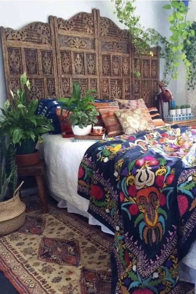 recup chambre tete de lit exemple style maroc moucharabieh bohème chic