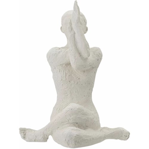 ou trouver objet art design decoration Sculpture en résine méditation femme couleur beige