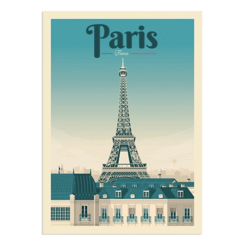 cadeau objet deco pas cher Affiche Paris 21x29,7 cm