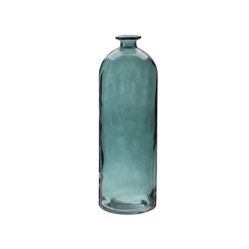 cadeau objet deco pas cher Jar bouteille bleu H42cm verre coloré