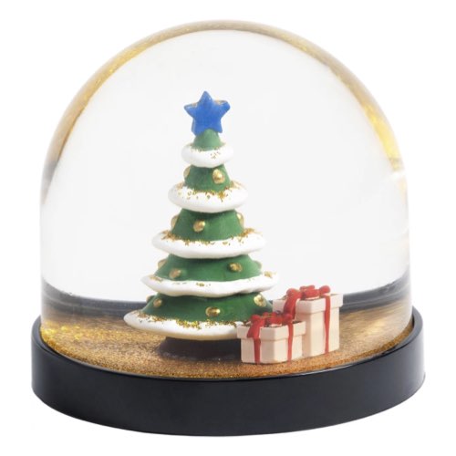 deco noel design Boule à neige 8 cm Sapin de Noël - &Klevering