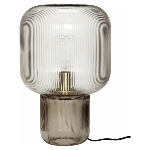 decoration en verre design tendance Lampe de table en verre fumé - Hübsch