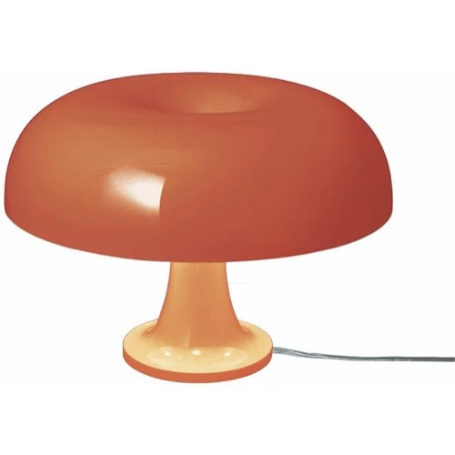 objet deco vintage salle a manger eclectique Lampe à poser orange Nessino