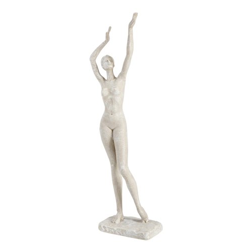 deco entree style eclectique Statue de femme debout gaia en polyrésine H47