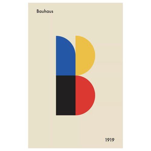 deco et meuble esprit bauhaus Affiche B for Bauhaus 30x45