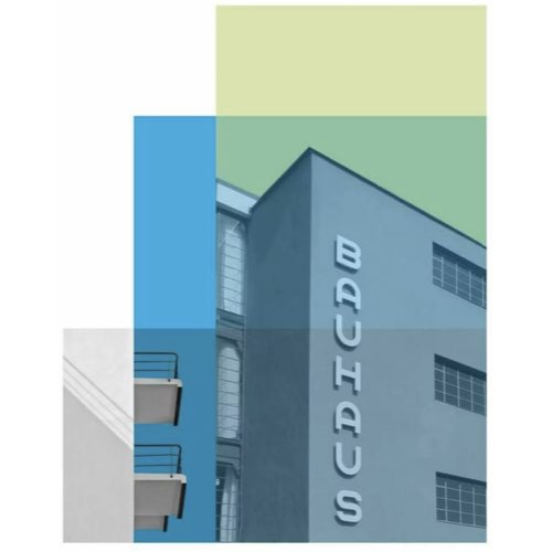deco et meuble esprit bauhaus Affiche Bauhaus 60x90 bâtiment architecture