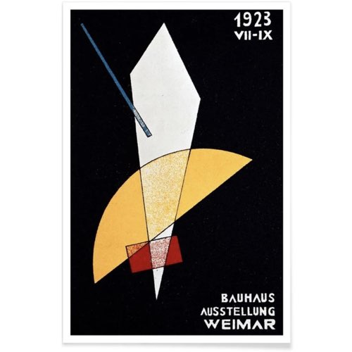 decoration esprit bauhaus pas cher Poster László Moholy-nagy exposition Weimar 1923