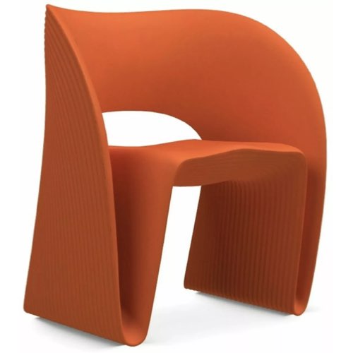 element design entree style eclectique Fauteuil design orange Raviolo - Magis