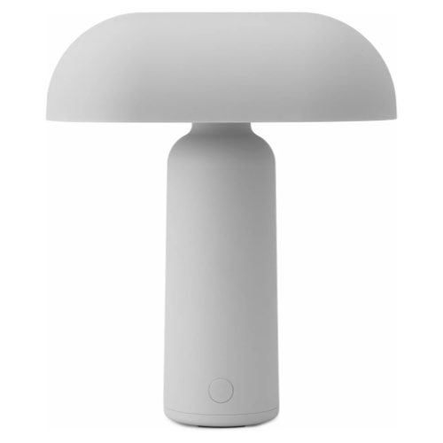 luminaire design a poser Lampe de table grise Porta - Normann Copenhagen béton ciment