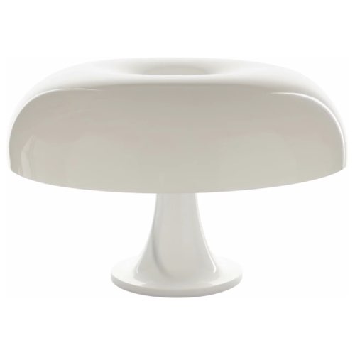 luminaire design a poser Lampe à poser blanche Nesso - Artemide vintage rétro champignon